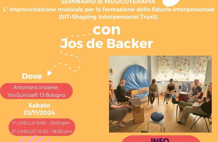 Seminari in Musicoterapia con Jos de Backer